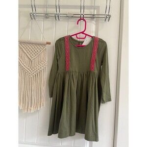 Pink Chicken Green Pink Dress 3Y